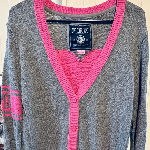 Vintage Victoria’s Secret VS PINK Knit Cardigan Sweater - Picture 2 of 5